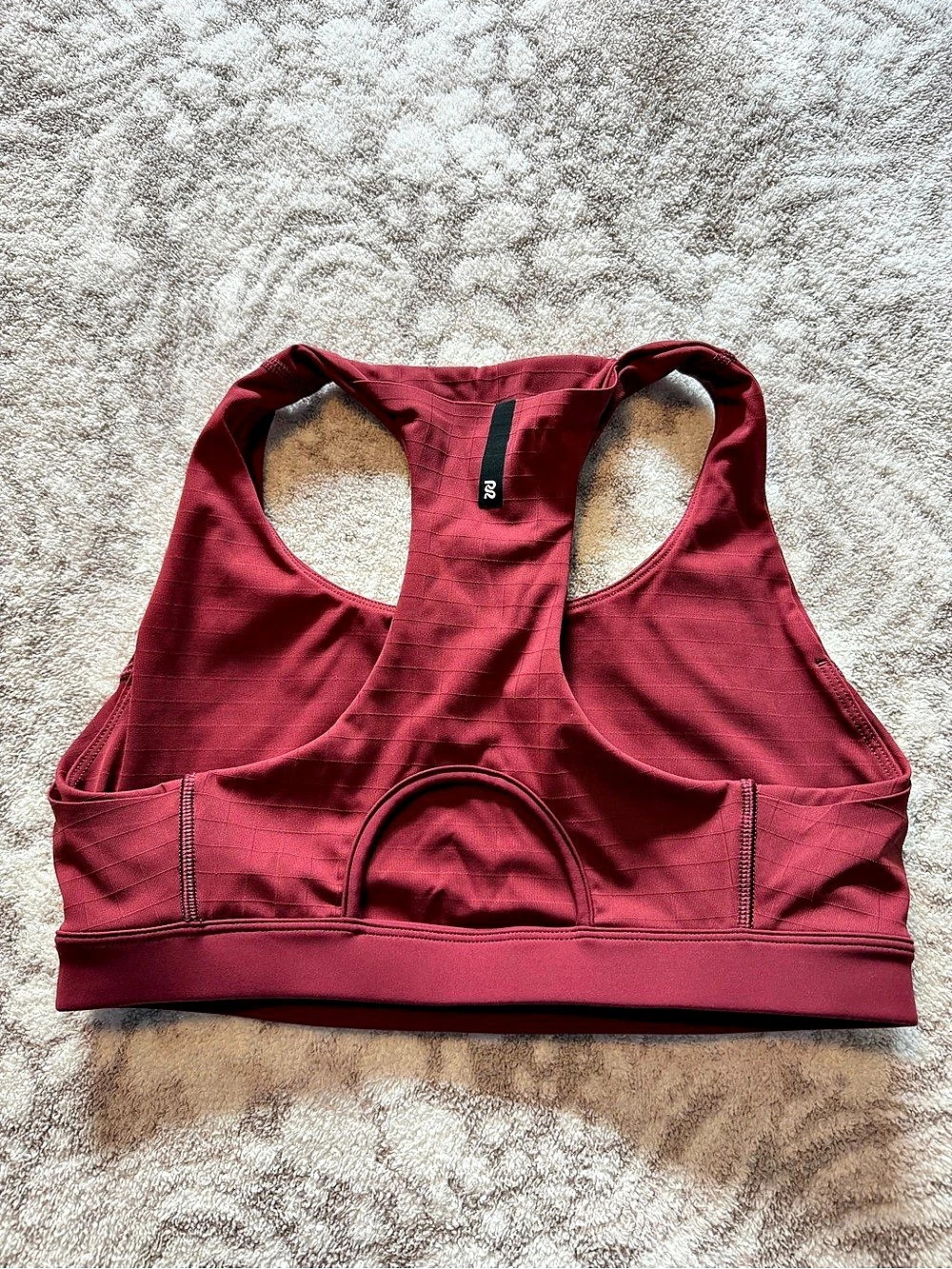 Bandit Racerback Sports Bra in Burgundy Like New - Picture 2 of 2